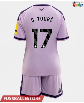 Günstige Newcastle United Bazoumana Toure #17 3rd trikot Kinder 2026-27 Kurzarm (+ Kurze Hosen)